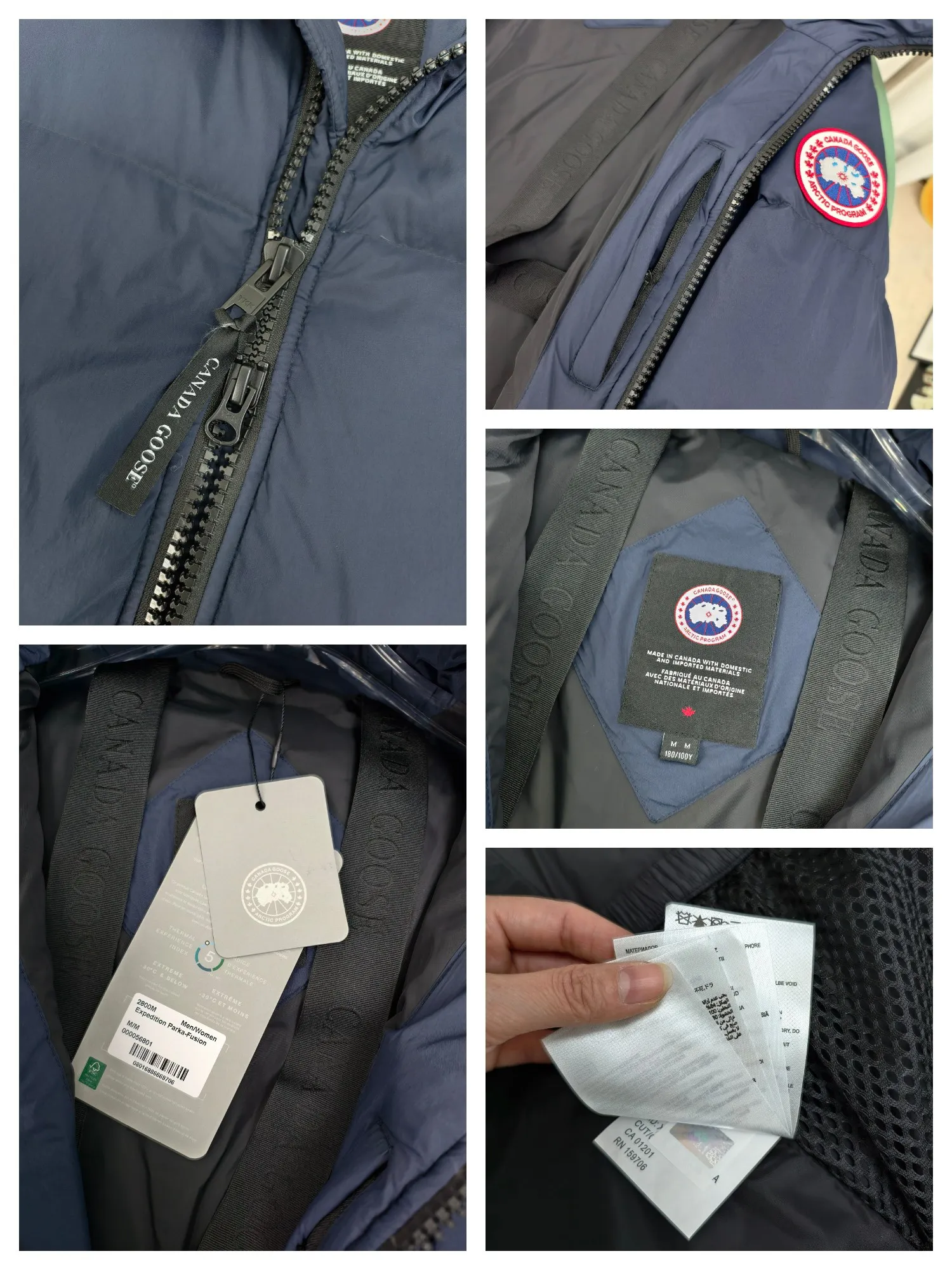 P1040————2800M (same style for men and women) Canada goose Lawrence long down jacket The Lawrence long down jacket provides basic protection for daily adventures and is made of sustainable Enduraluxe fabric with a practical soft touch. It has a quilted body and adjustable hood. Filled with extremely fluffy duck down. The adjustable down-filled connected hood and chin-protecting suede knitted stand-up collar are soft and extra-comfortable. Tapered rib-knit cuffs improve comfort and seal in heat. There are two zippered side vents at the bottom of the jacket for increased range of motion and ventilation. It has a longer hem at the back for added protection and reflective double stripes on the back. Color: black with red label, black with black label, navy blue with red label Size: XS-2XL